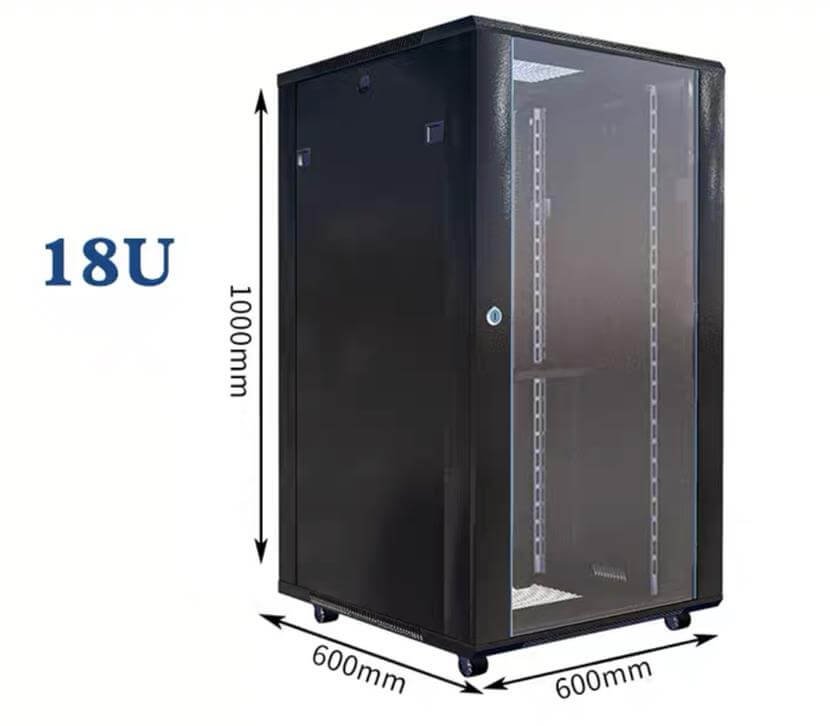 600*600 FREE STANDING 18U DATA CABINET