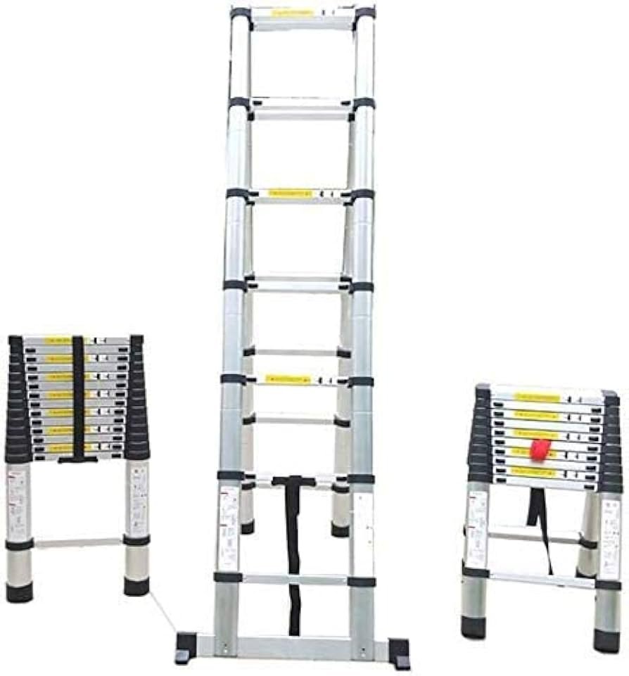4.0Mtr by 4.0Mtr Double Telescopic Aluminium Ladder