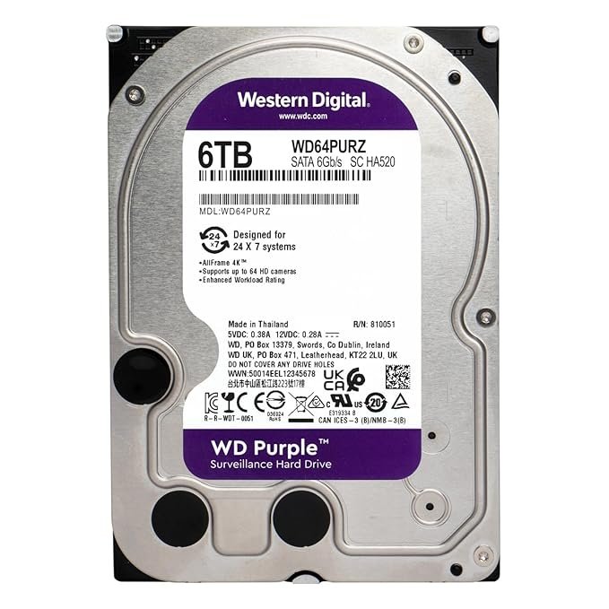 6TB - WD surveillance Hard disk
