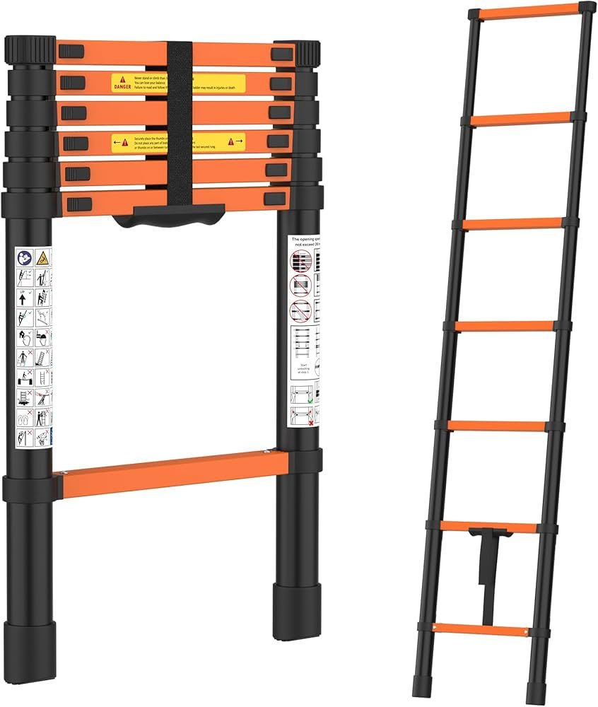3.9mtr SINGLE TELESCOPIC LADDER (10Step)