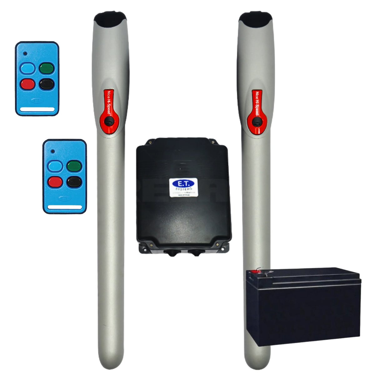 NICE ET WINGO SWING DOUBLE KIT INC BATTERY CONTROLLER