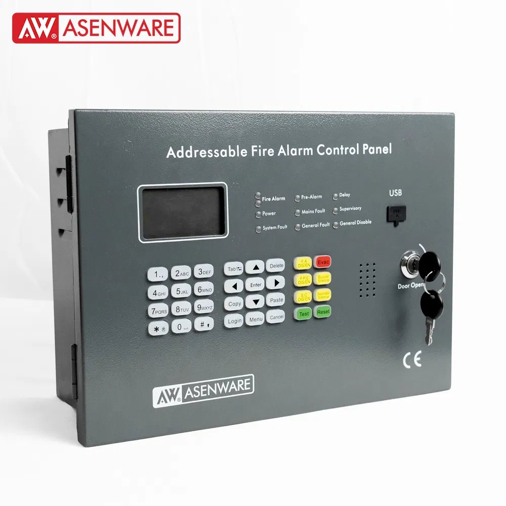 Aw-Fp128 Wireless Addressable Fire Alarm Control Panel