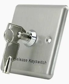 Door release override key switch