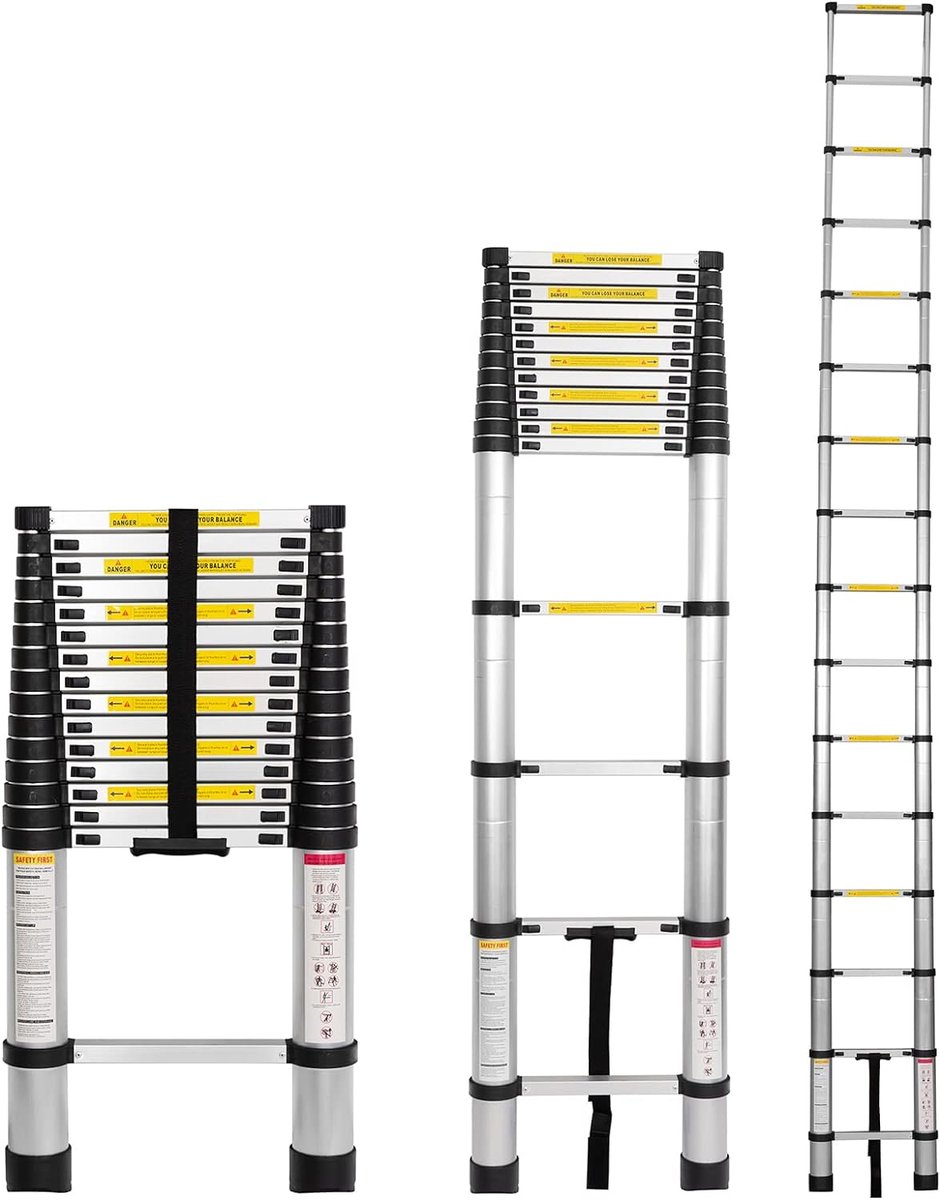 5.0M Aluminium single Telescopic Ladder