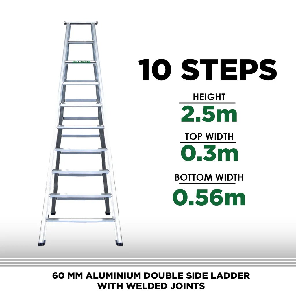 IDSL10 (10+10 STEP) IMAARA DUAL STEP LADDER