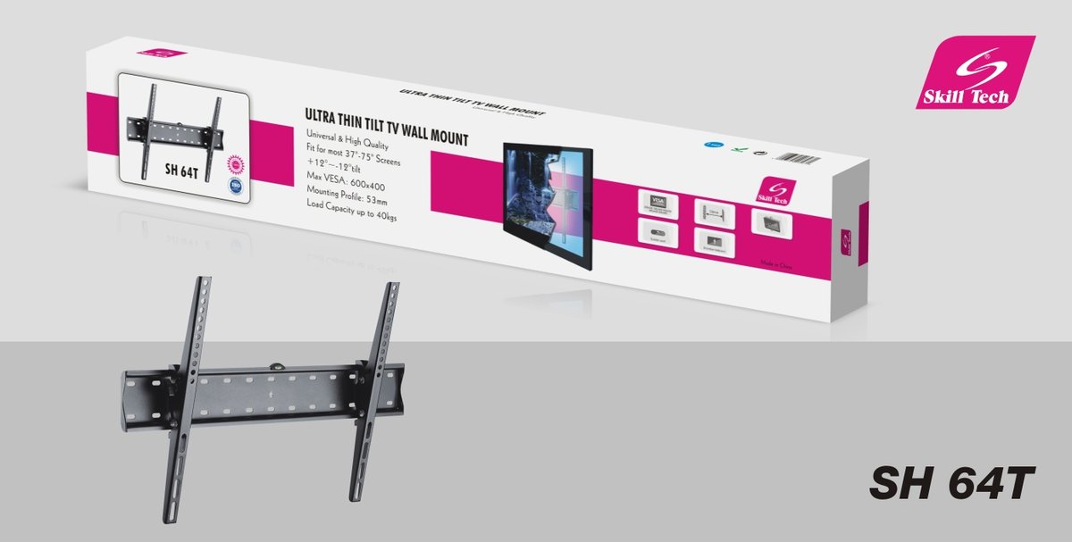 Skilltech 64T 32-75 Tilt Wall Mount Bracket