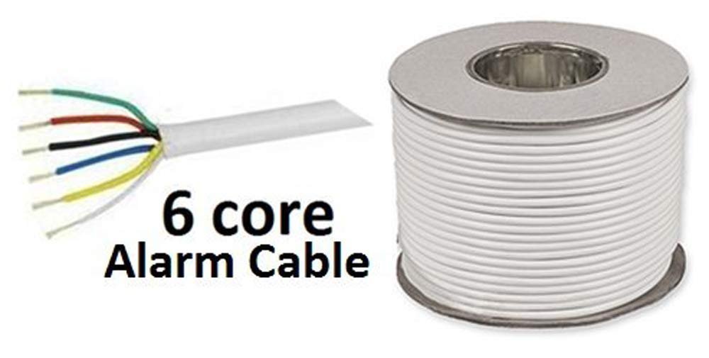Security Alarm Cable 6-Core 100m White