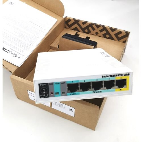 MIKROTIK Router RB951G-2HND 5-PORT Gigabit - Front View