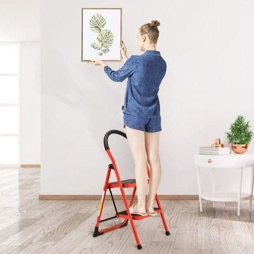 2 STEP HOUSEHOLD STEEL LADDER - Front View