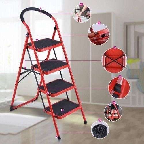 4  STEP HOUSEHOLD STEEL LADDER - Front View