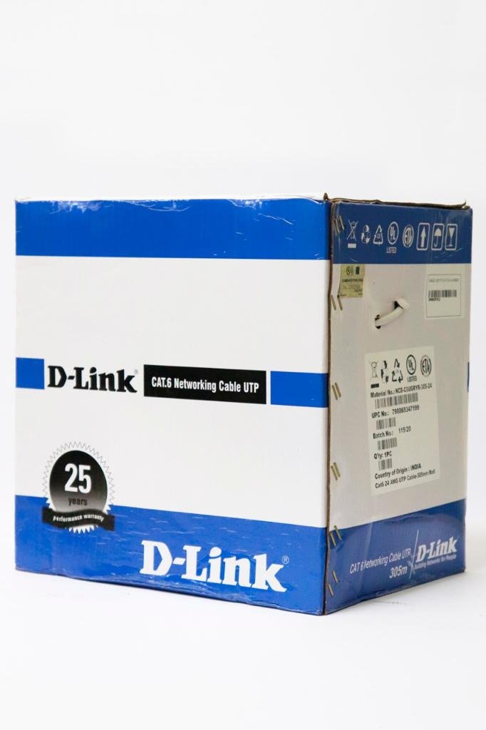 D-link Cat 6 UTP Cable 305M Roll 24AWG - Front View