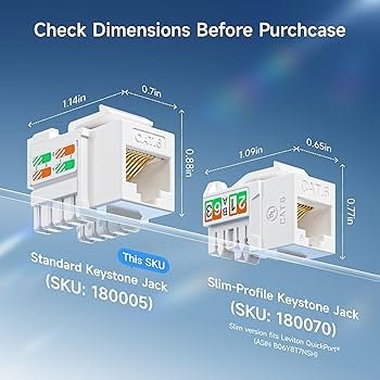 D-link Cat-6 UTP RJ45 Modules - Front View