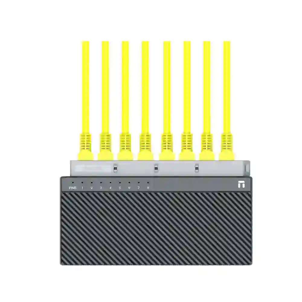 Netis ST3108GC 8-Port Gigabit Ethernet Switch - Back View