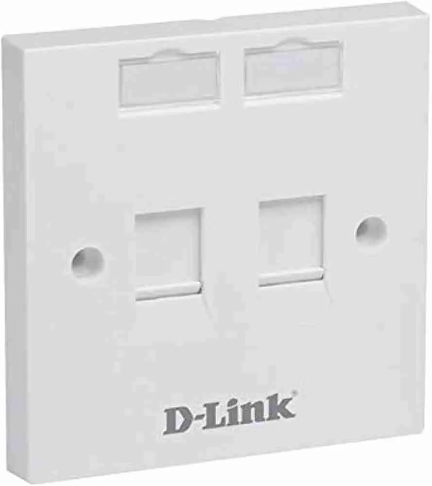 D-Link Face Plate 2 Dual NFP-0WHI21 - Front View