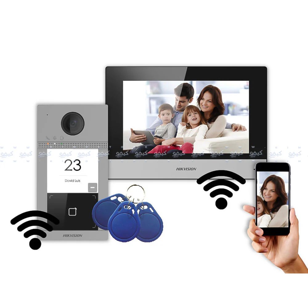 Hikvision DS-KIS604-S(C)IP Video Intercom Kit - Front View