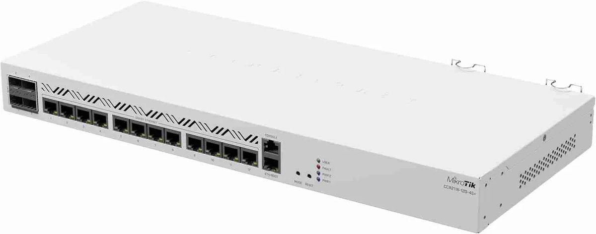 MIKROTIK Router CCR2116-12G-4S+ - Front View