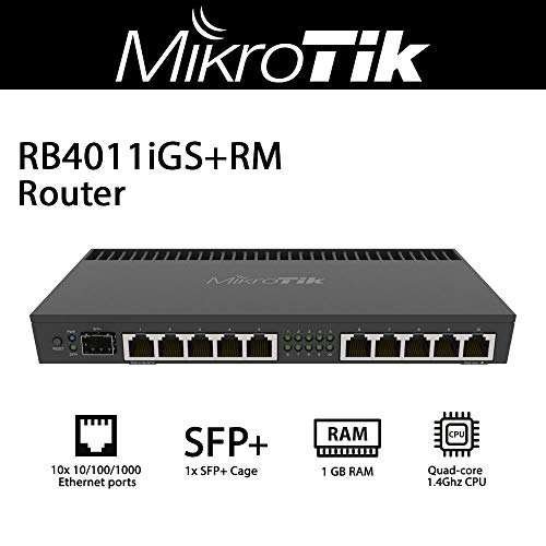 MIKROTIK Router RB4011+RM - Front View