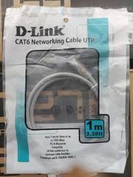 D-Link CAT6 1M Patch Cord UTP Gray - Front View