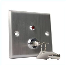 Door release override key switch - Back View