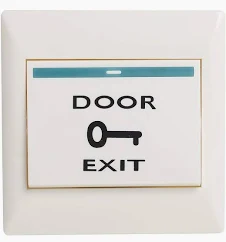 Access Control Push Exit Release Button Switch - Front View