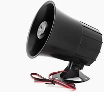 siren horn/sounder 15W 12V - Front View