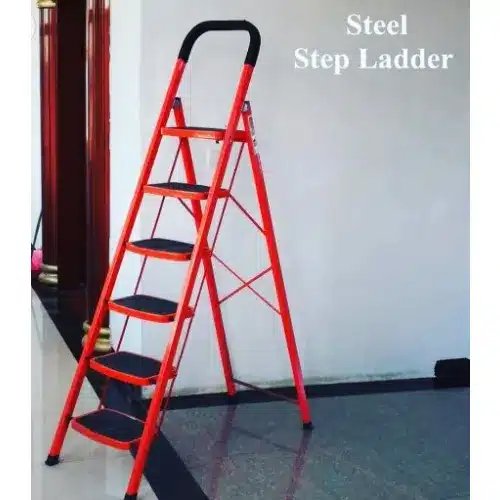 6 STEP HOUSEHOLD STEEL LADDER - Back View
